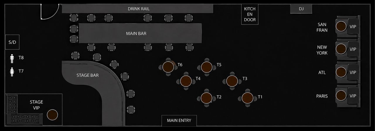 Theory ATL VIP floor plan